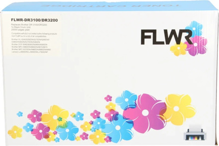 Huismerk (compatible) FLWR Brother DR-3100 / DR-3200 drum zwart