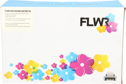 Huismerk (compatible) FLWR Brother DR-3300 / DR-3380 / DR-750 zwart