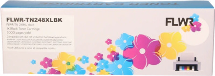 Huismerk (compatible) FLWR Brother TN-248XLBK zwart