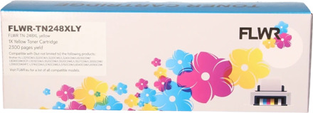 Huismerk (compatible) FLWR Brother TN-248XLY geel