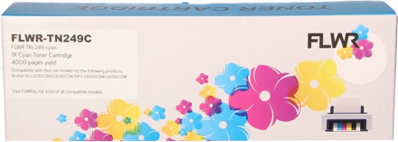 Huismerk (compatible) FLWR Brother TN-249C cyaan