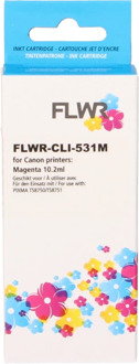 Huismerk (compatible) FLWR Canon CLI-531M magenta