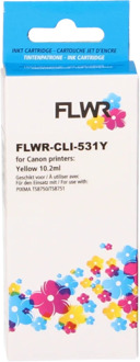 Huismerk (compatible) FLWR Canon CLI-531Y geel