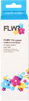 Huismerk (compatible) FLWR Epson 114 Inktfles cyaan