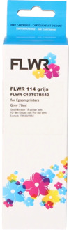Huismerk (compatible) FLWR Epson 114 Inktfles grijs