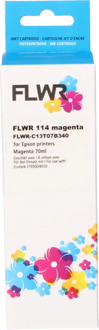 Huismerk (compatible) FLWR Epson 114 Inktfles magenta
