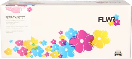 Huismerk (compatible) FLWR Kyocera Mita TK-5370Y geel