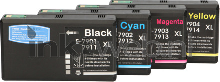 Huismerk Epson 79XL Multipack zwart en kleur cartridge