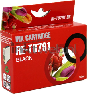 Huismerk Epson T0791 zwart cartridge