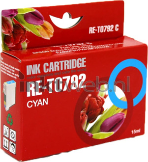 Huismerk Epson T0792 cyaan Cartridge