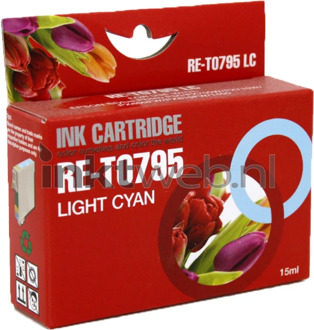 Huismerk Epson T0795 licht cyaan cartridge