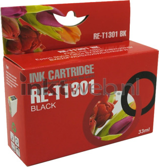 Huismerk Epson T1301 zwart cartridge