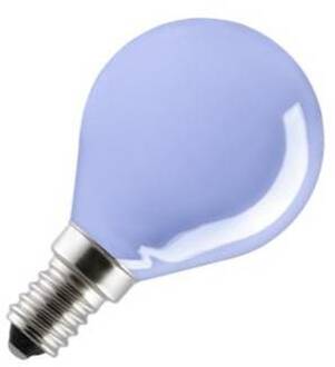 Huismerk gloeilamp Gloeilamp Kogellamp | Kleine fitting E14 | 15W Blauw
