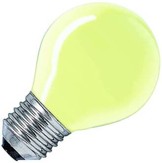 Huismerk gloeilamp Kogellamp geel 25W grote fitting E27