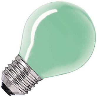 Huismerk gloeilamp Kogellamp groen 15W grote fitting E27