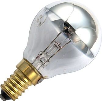 Huismerk gloeilamp Kopspiegellamp R45 ECO zilver 28W (vervangt 40W) kleine fitting E14