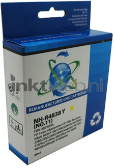 Huismerk HP 11 geel cartridge