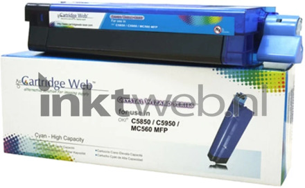 Huismerk Oki C5850 / C5950 / MC560 cyaan toner