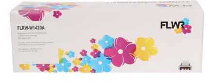 Huismerk (remanufactured) FLWR HP 142A zwart