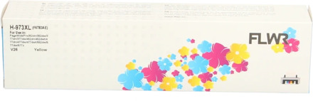Huismerk (remanufactured) FLWR HP 973X geel
