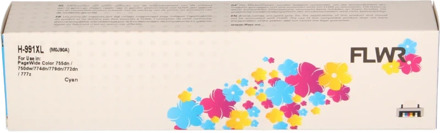 Huismerk (remanufactured) FLWR HP 991X cyaan