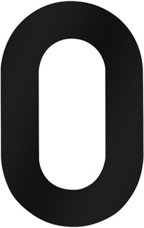 Huisnummer 0 120Mm Zwart - WU0424697