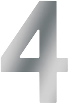 Huisnummer 4 A2 120Mm - WU0424037