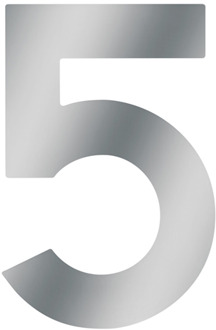 Huisnummer 5 A2 120Mm - WU0424047