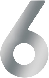 Huisnummer 6 A2 120Mm - WU0424057