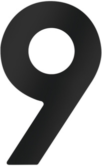 Huisnummer 9 120Mm Zwart - WU0424687