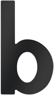 Huisnummer B 100Mm Zwart - WU0424717