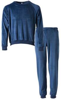 Huispak 2-delig - blauw - maat L/XL