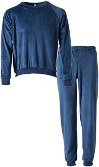 Huispak 2-delig - blauw - maat S/M