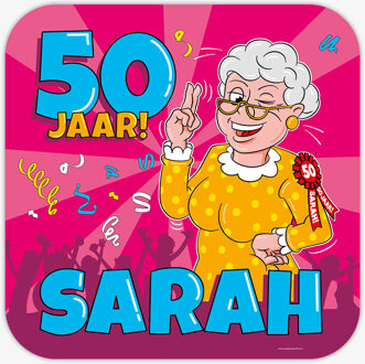 Huldeschild - Sarah cartoon Multikleur