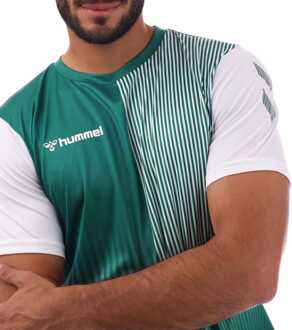Hummel Heren Hummel Mexico T-Shirt in Groen Wit - S