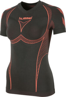 Hummel Hero Baselayer Women SS Jersey Grijs / rood - XS/S
