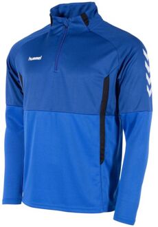 Hummel Junior sportsweater Authentic 1/4 Zip kobaltblauw/zwart - 3XL