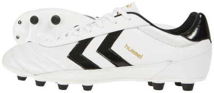 Hummel Schoenen Old School DK FG Kangaroo Wit / zwart / goud - 7.5