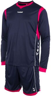 Hummel Senior Keepersset donkerblauw/roze