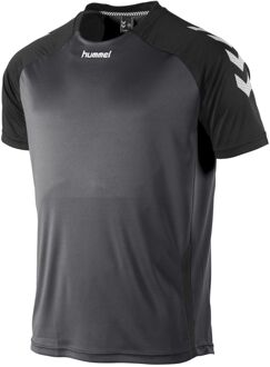 Hummel Senior sport T-shirt Aarhus antraciet/zwart Grijs - 2XL