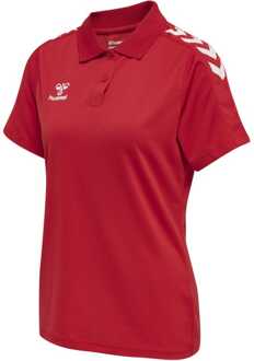 Hummel Women's Hummel Core Functional Polo Shirt in Red Rood