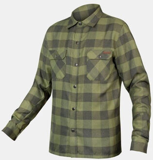 Hummvee Flannel Shirt Groen