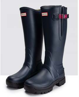Hunter Balmoral Adjustable Rubberen Dames Navy/Peppercorn Regenlaarzen - EU 36 / UK 3
