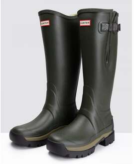 Hunter Balmoral Side Verstelbare 3mm Neo Gevoerde Tech Zool Dames Hoge Laars Donkergroen - EU 39/ UK 6