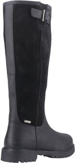 Hunter Canna Tall Boot Leren Zwarte Damesschoenen