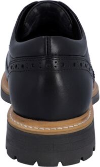 Hunter Cawdor Leer Heren Zwart Brogues Schoenen - EU 40.5 / UK 7