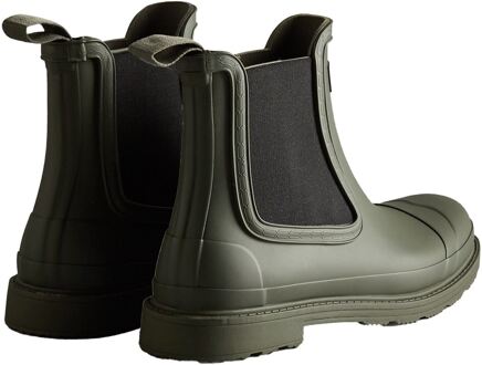 Hunter Commando Heren Regenlaarzen Donker Olijf Van Rubber Groen - EU 42 / UK 8