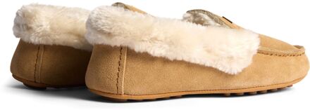 Hunter Dames Moccasin Slipper Sherpa Suède Dames Biscuit Slippers Taupe - EU 37 / UK 4
