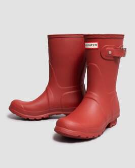 Hunter Dames Regenlaarzen Womens Original Short - Rood