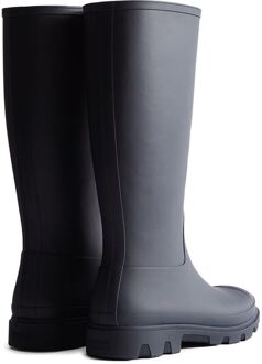 Hunter Downpour Tall Boot Rubberen Dames Marineblauwe Regenlaarzen Navy